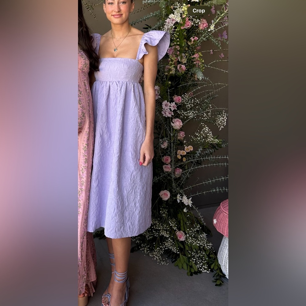 Baum und Pferdgarten Ashaki Jacquard Midi Lavender Dress